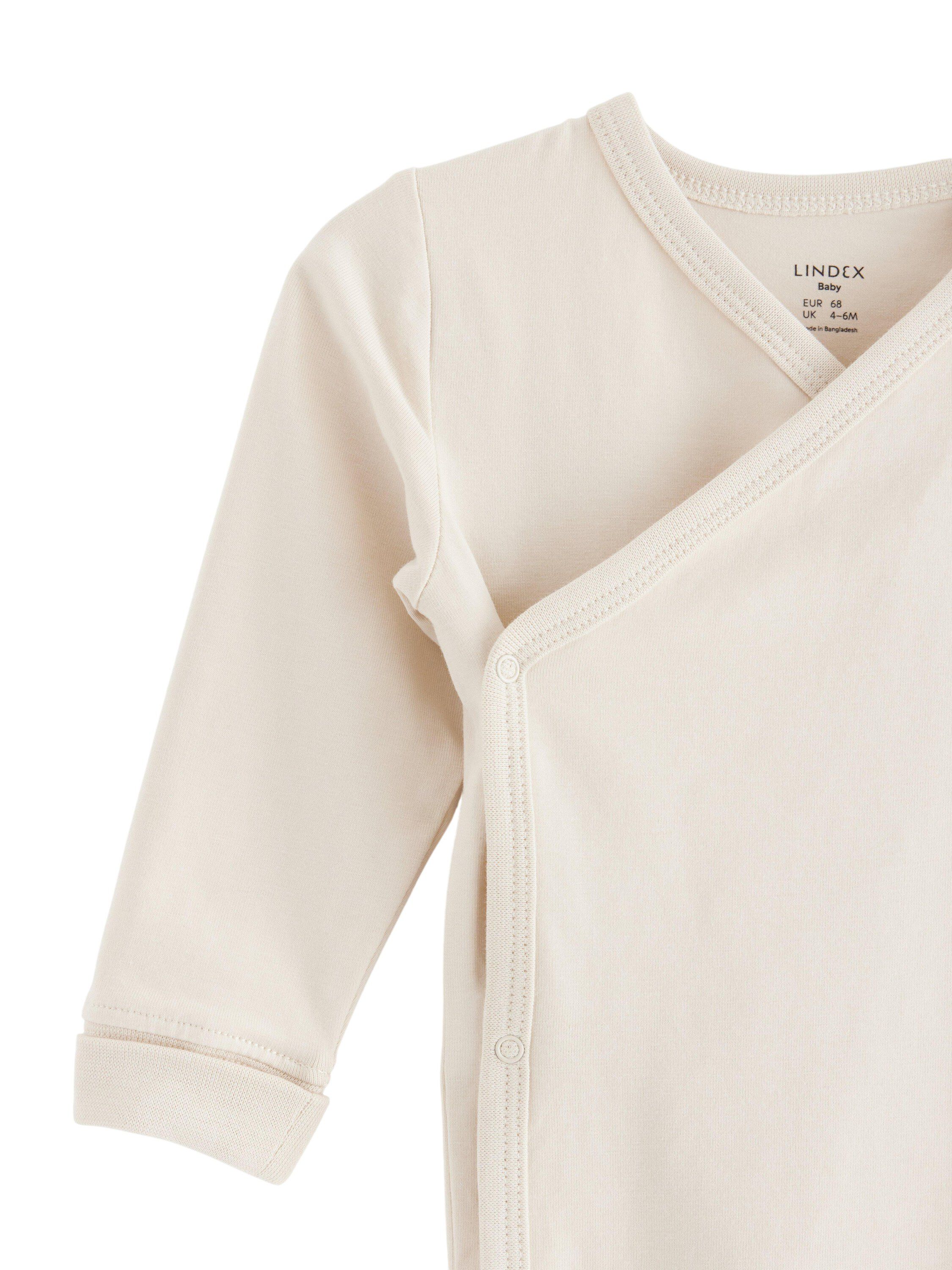 Body i bomuldsjersey med lange &aelig;rm