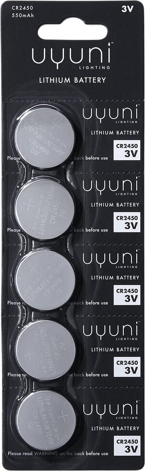 UYUNI Lighting - CR2450 Battery, 3V, 550mAh - 5 pack