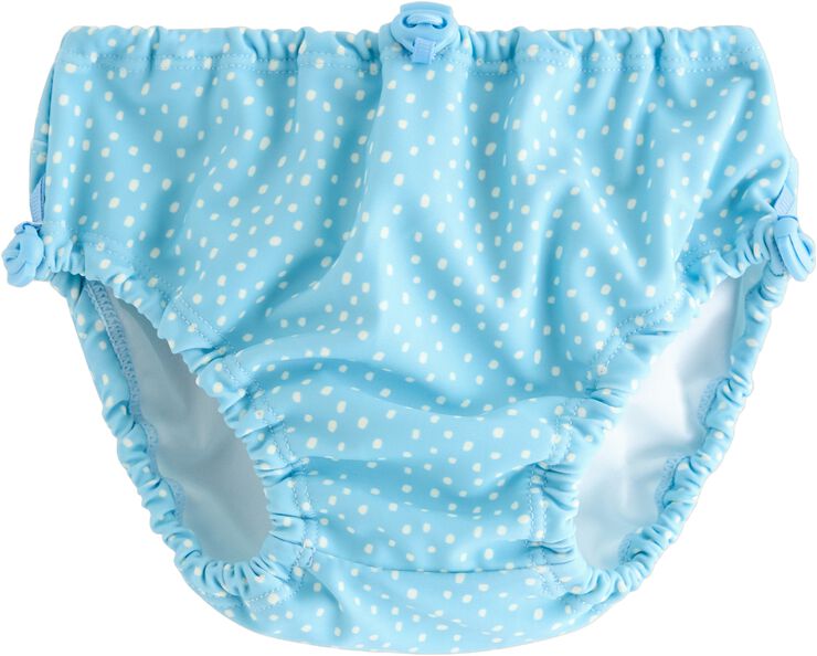 Elastic bathing briefs to prevent o