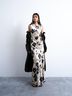 Tsmaureen Sl Round Neck Midi Dress Wvn