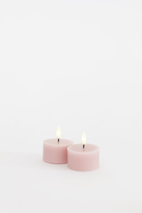 Sille Fyrfadslys 2 stk. sæt, Ø6xH3,4cm