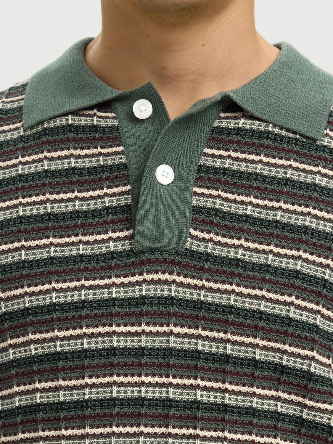 Slhdane Ss Knit Color Structure Polo