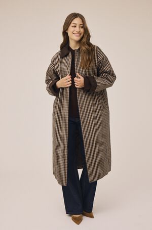Emmy 1 coat with corduroy detail - GRS