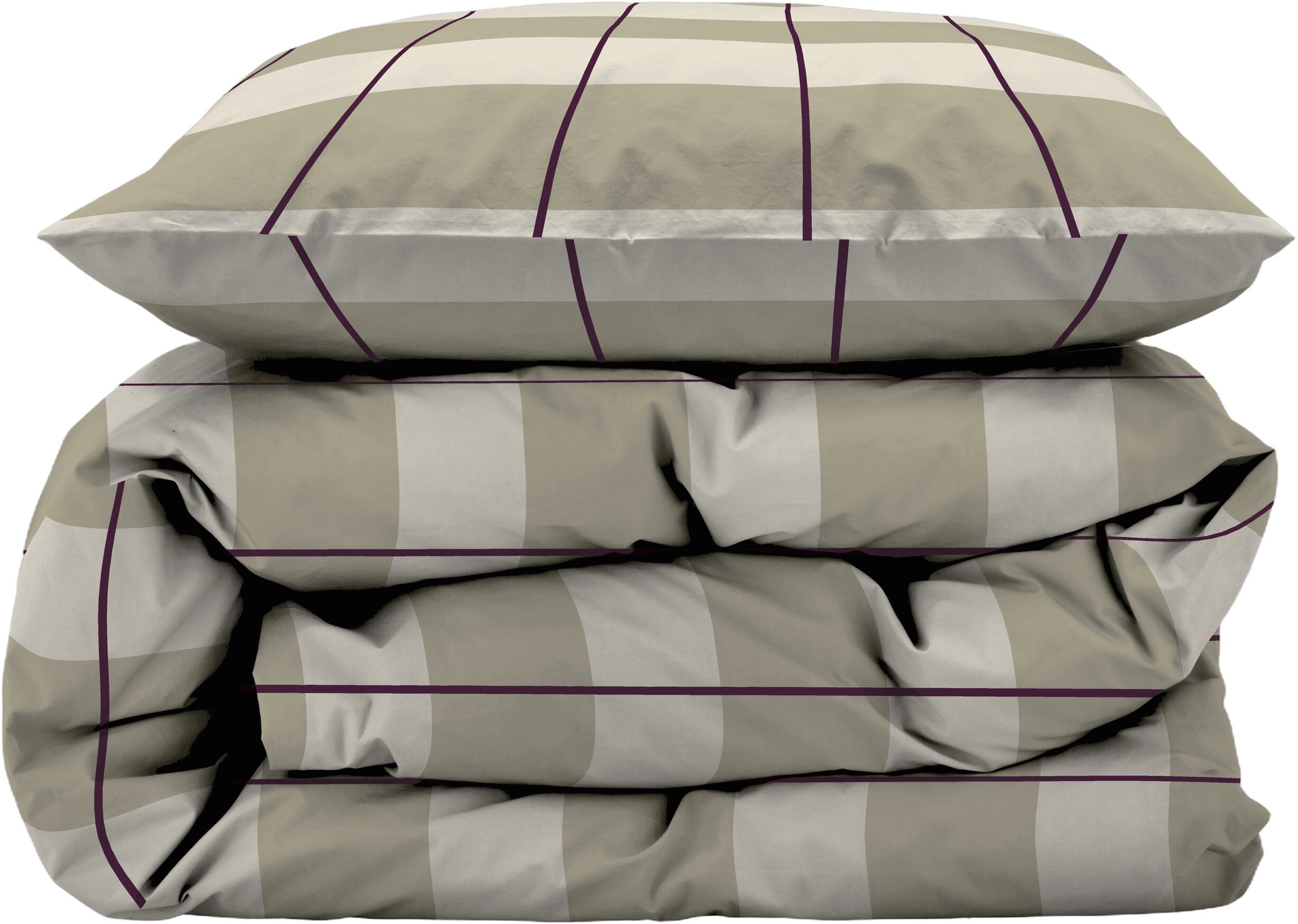 P&aring;slakanset 140x220 Blocks Eucalyptus