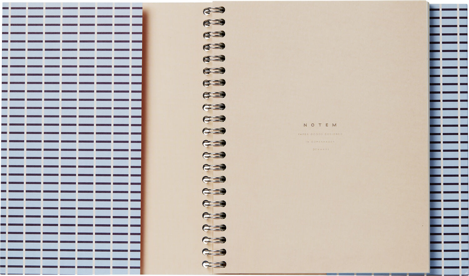 NELA Notebook med spiralryg - Medium, bl&aring;
