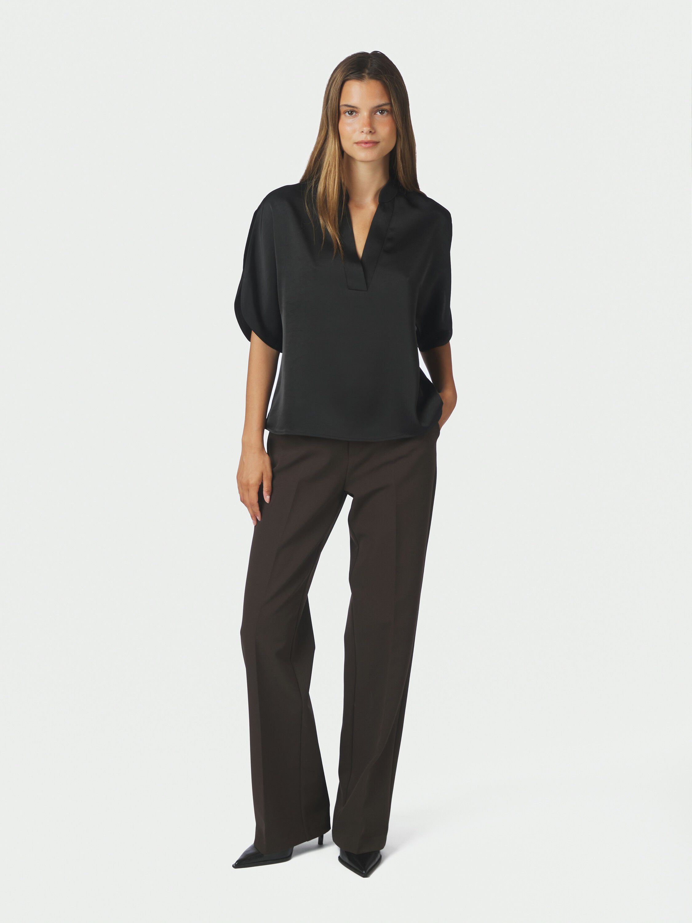 Anelle Heavy Sateen-blus