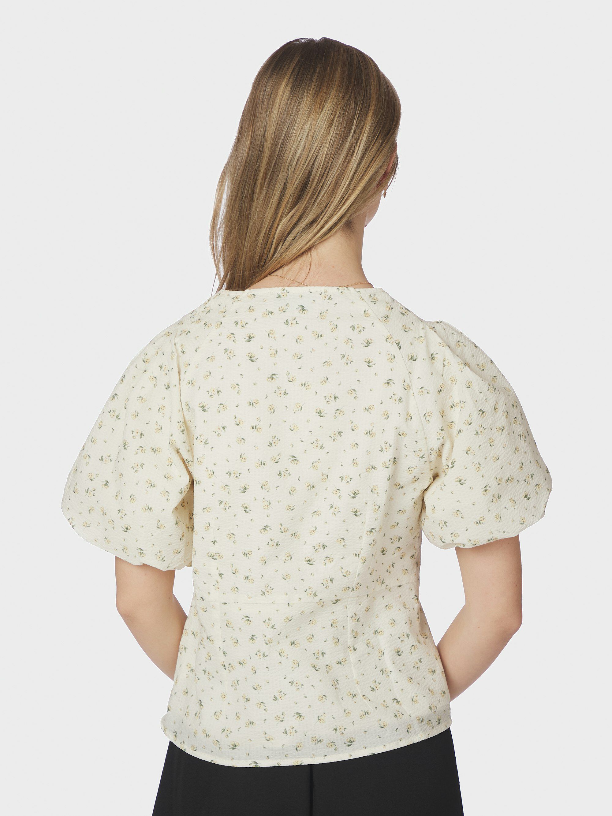 Irina Small Rose Flower Blouse