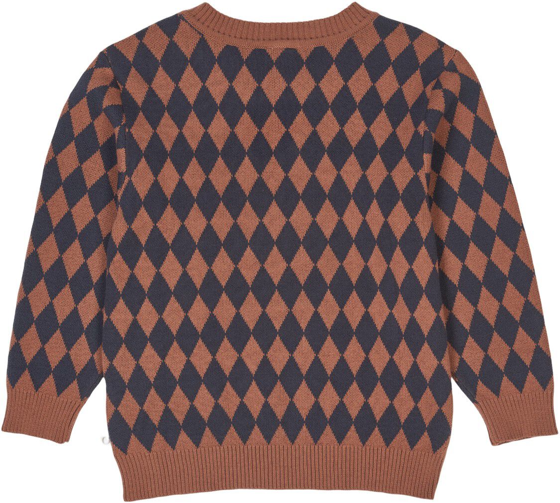 Harlequin knit sweater
