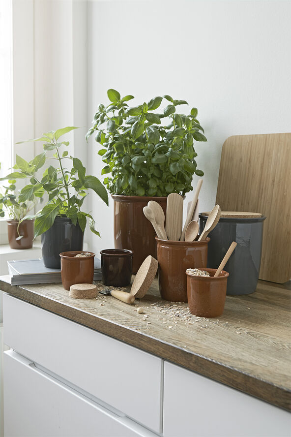 Syltekrukke, antracitgrå, 0,5 l