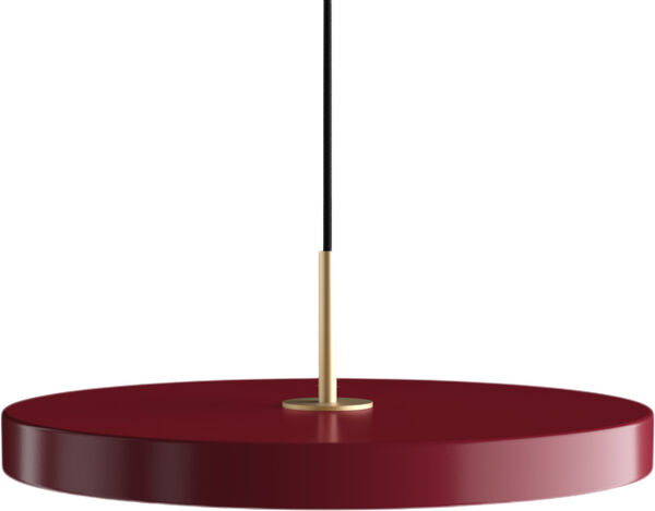Asteria ruby red Ø 43x 14 cm, 2. 7m cordset