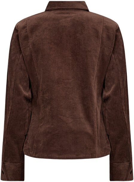 LR-ORLANDO 1 Skjorte M&oslash;rk brun