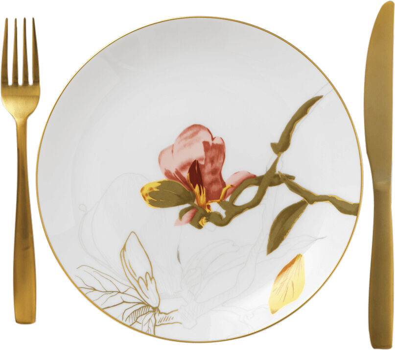 Flora tallrik 22 cm Mangolia