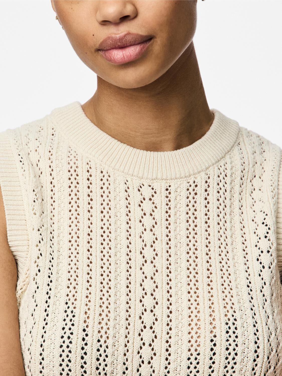 PCNUKA SL O-NECK KNIT NOOS BC