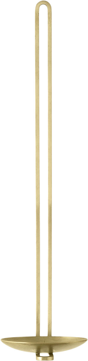 Clip Candle Holder H34, Wall, Brass