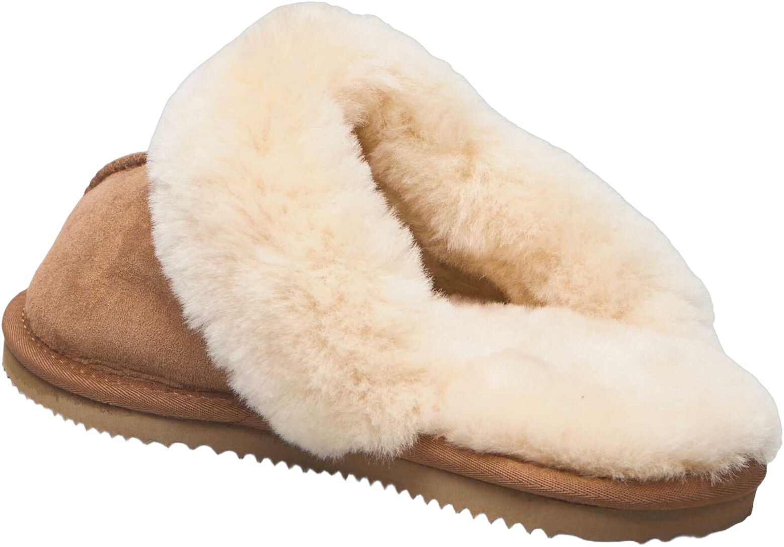 RHSydney Shearling reversed slippers almond