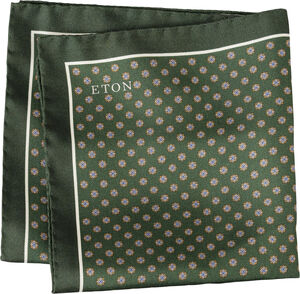 Mid Green Four-Side Silk Pocket Square