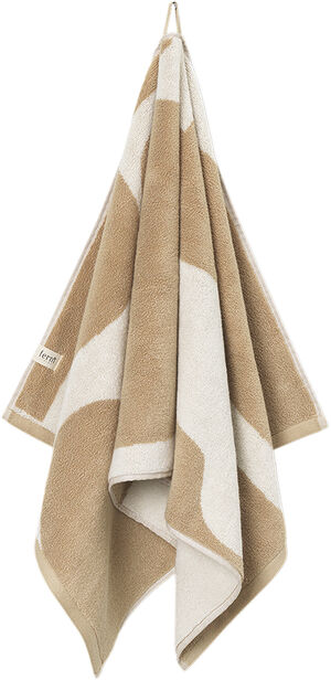 Ebb Hand Towel - Sand/Off-white