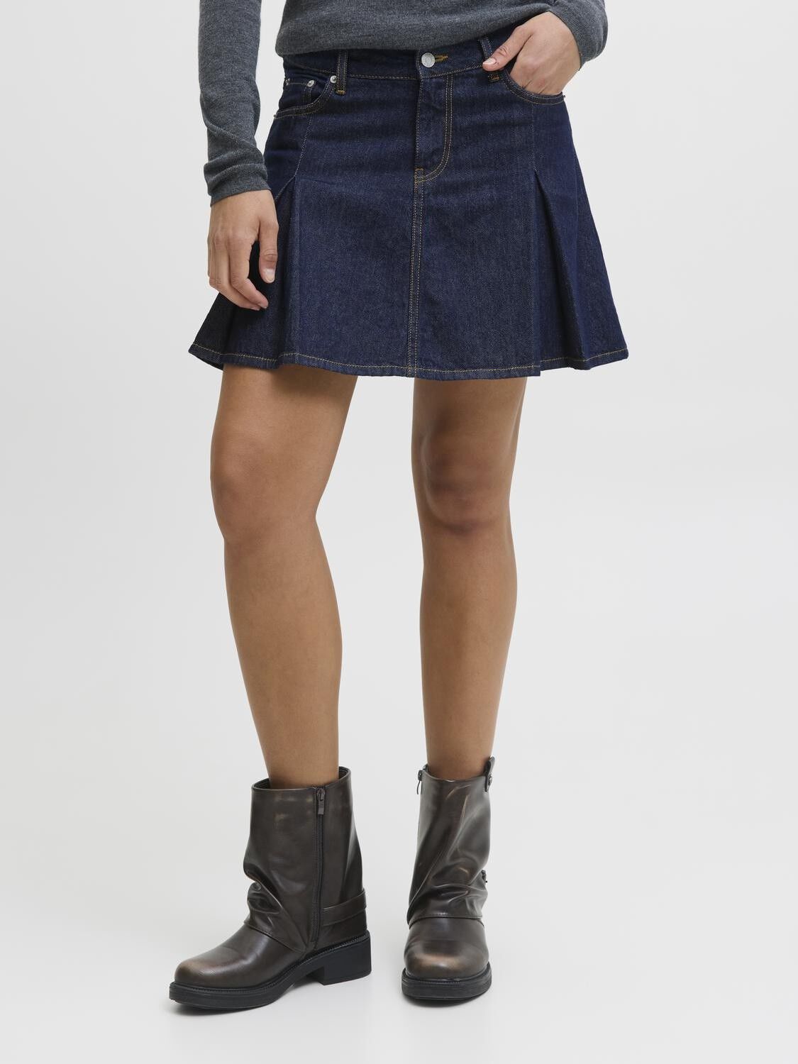 JXALORA MW PLEATED SKIRT DNM