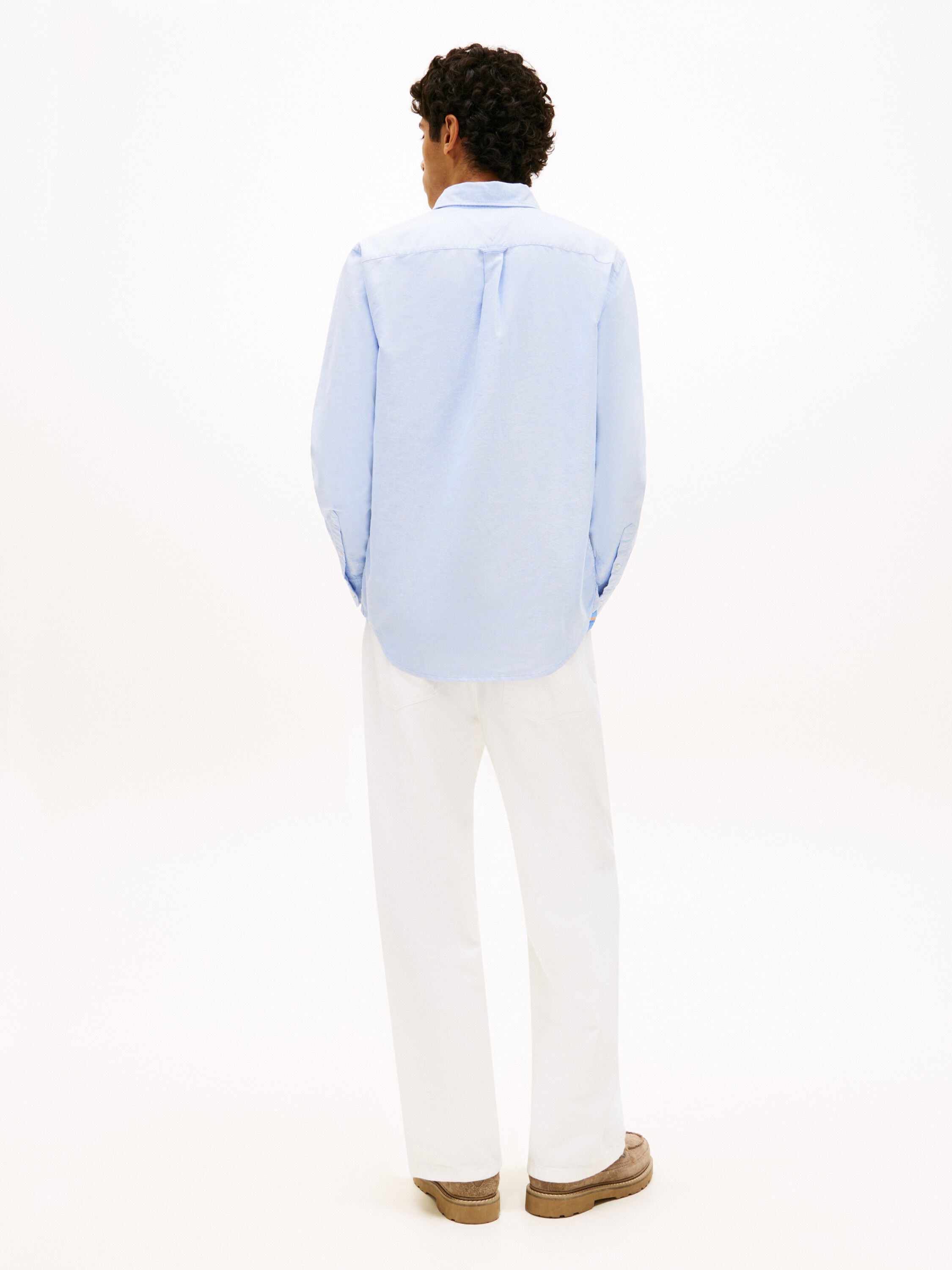 Regular Fit Flag Embroidery Oxford Shirt