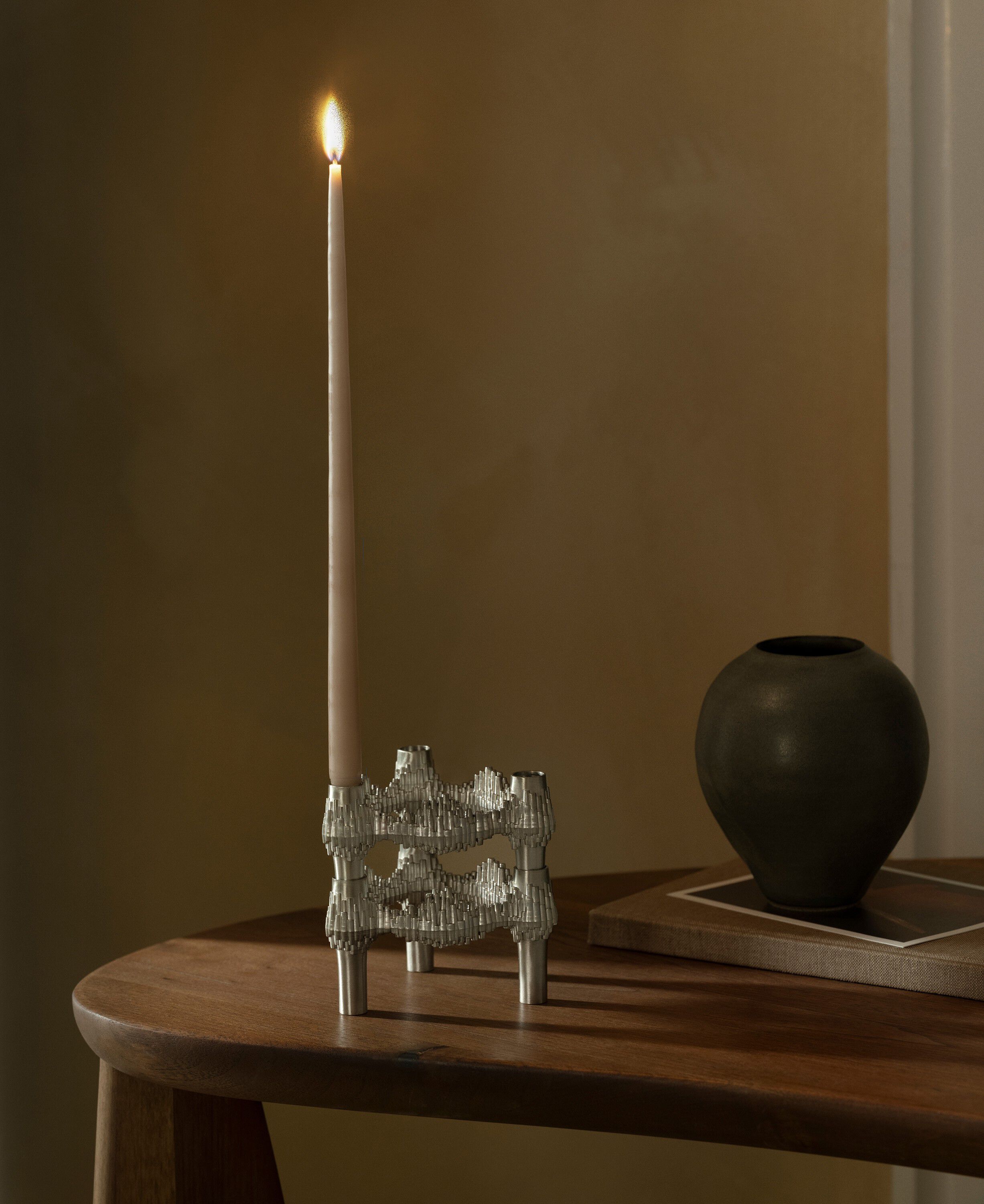 STOFF Nagel kertelys af Ester & Erik &aelig;ske m/6 stk - latte