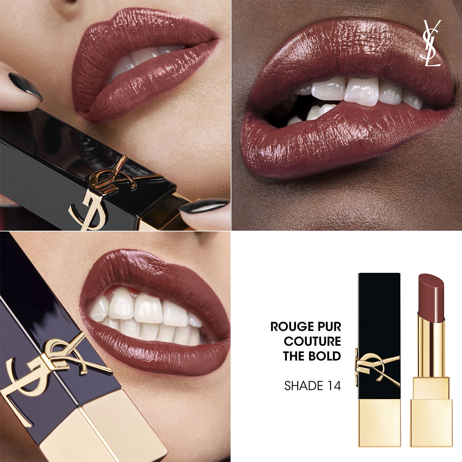Yves Saint Laurent Rouge Pur Couture The Bold 14 Nude Look