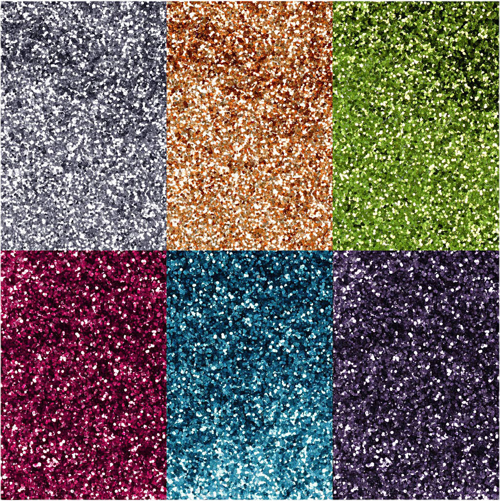 Bio-glimmer, ass. farver, 6x7ml.