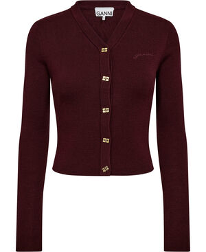 Mini Ribbed Merino Cardigan