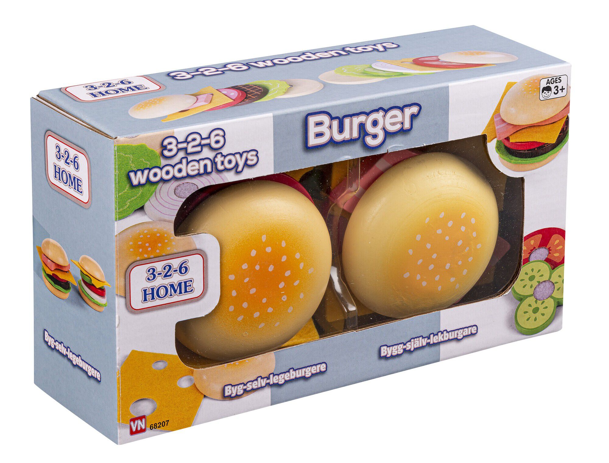2xTR&AElig; BURGER S&AElig;TmVELCRO