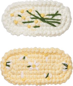 2477 Hair Accessories, Hand Crocheted Hair Clip