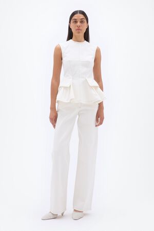 COCOON DENIM PANTS