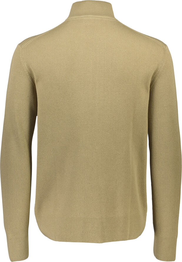 Knitted zip cardigan