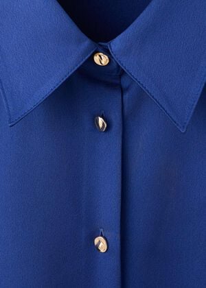 Regular-fit satin shirt