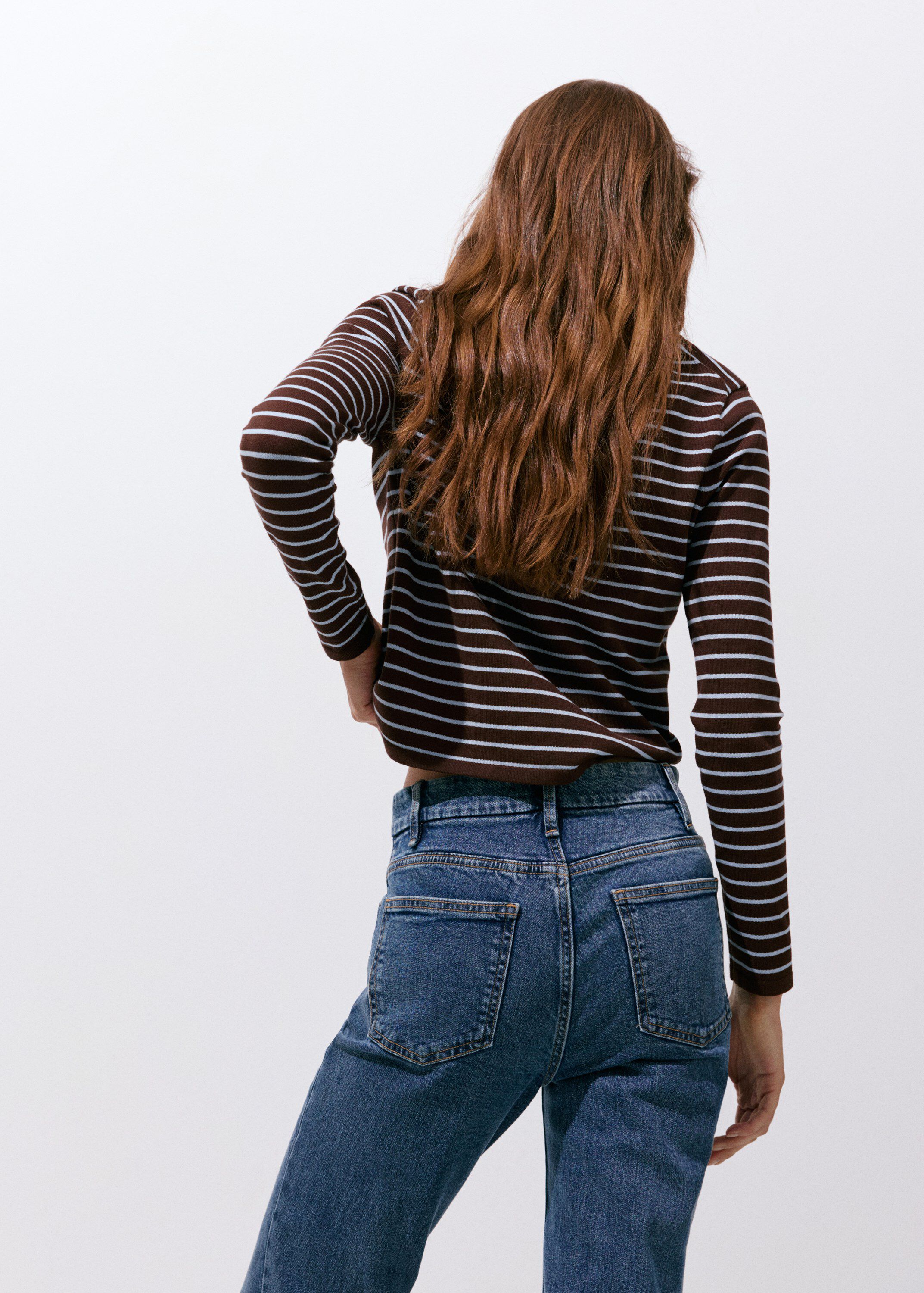 Knit striped sweater