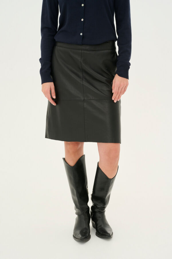 CUberta Leather Skirt