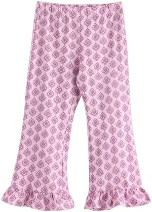 trousers flare frill medallion