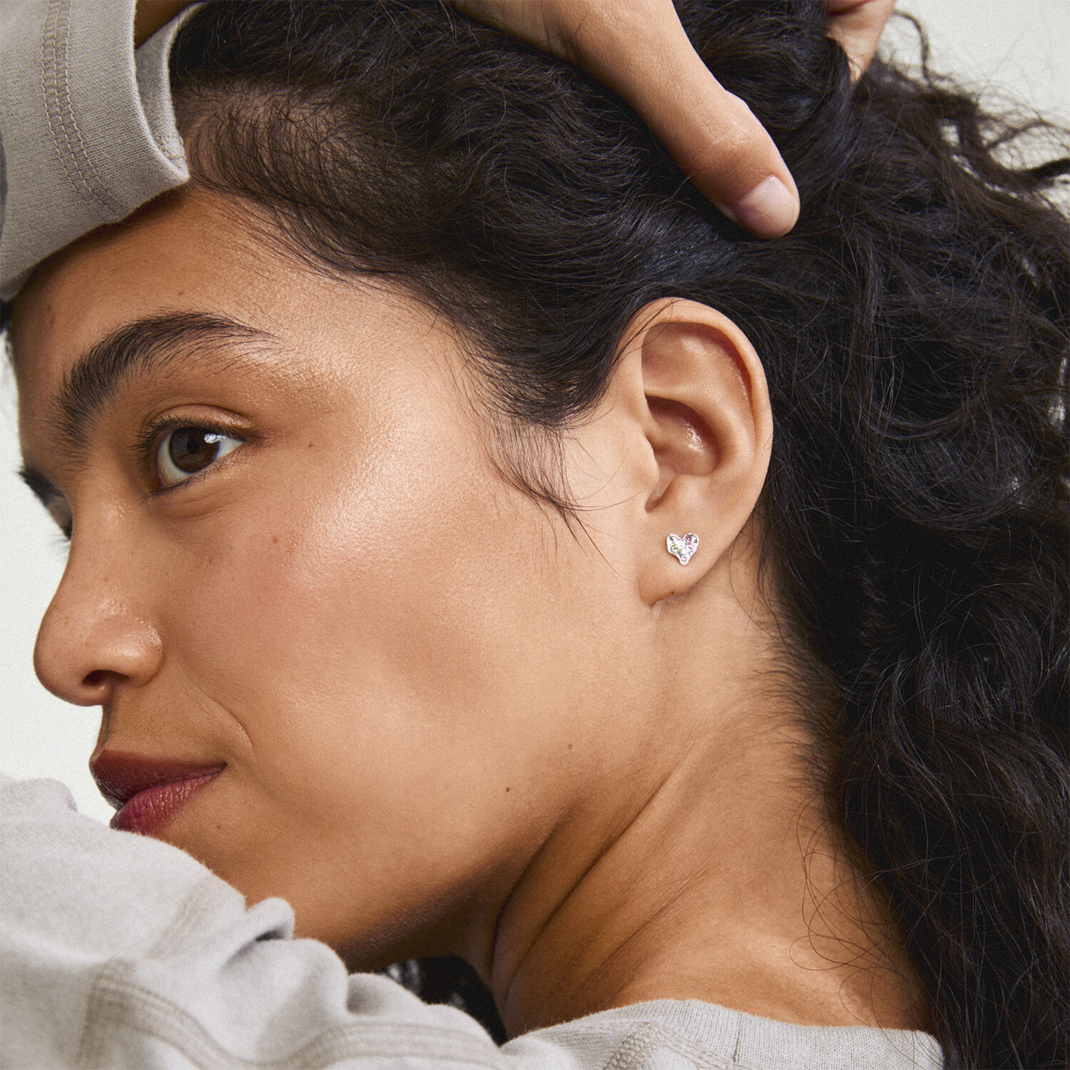 RYAN heart earrings silver-plated