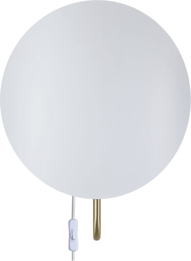 Spargo | Væglampe | Hvid/Messing