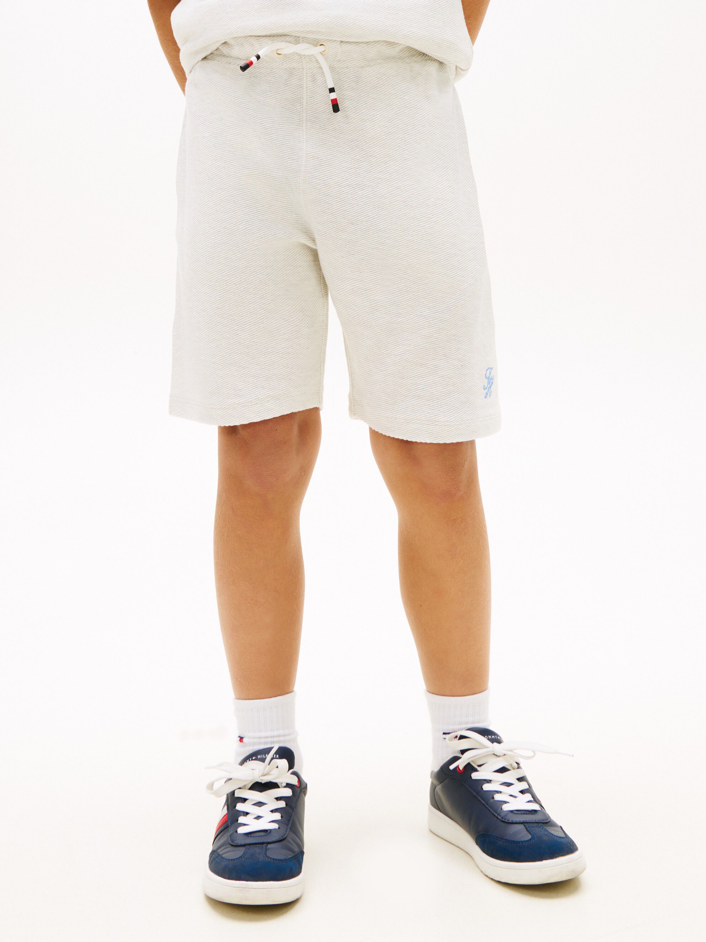 Logo Embroidery Jersey Twill Shorts
