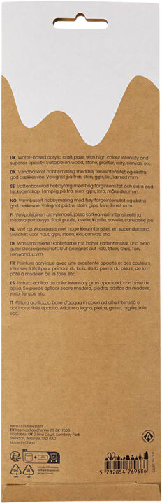 Plus Color Hobbymaling, 6x5ml.