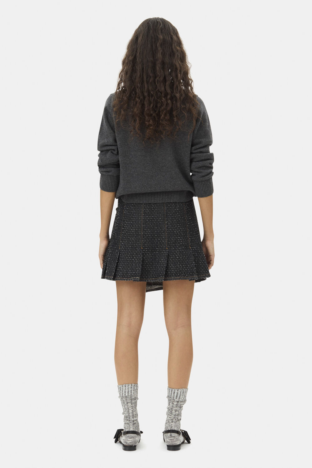 Graphic Wool Mix Bear Crewneck