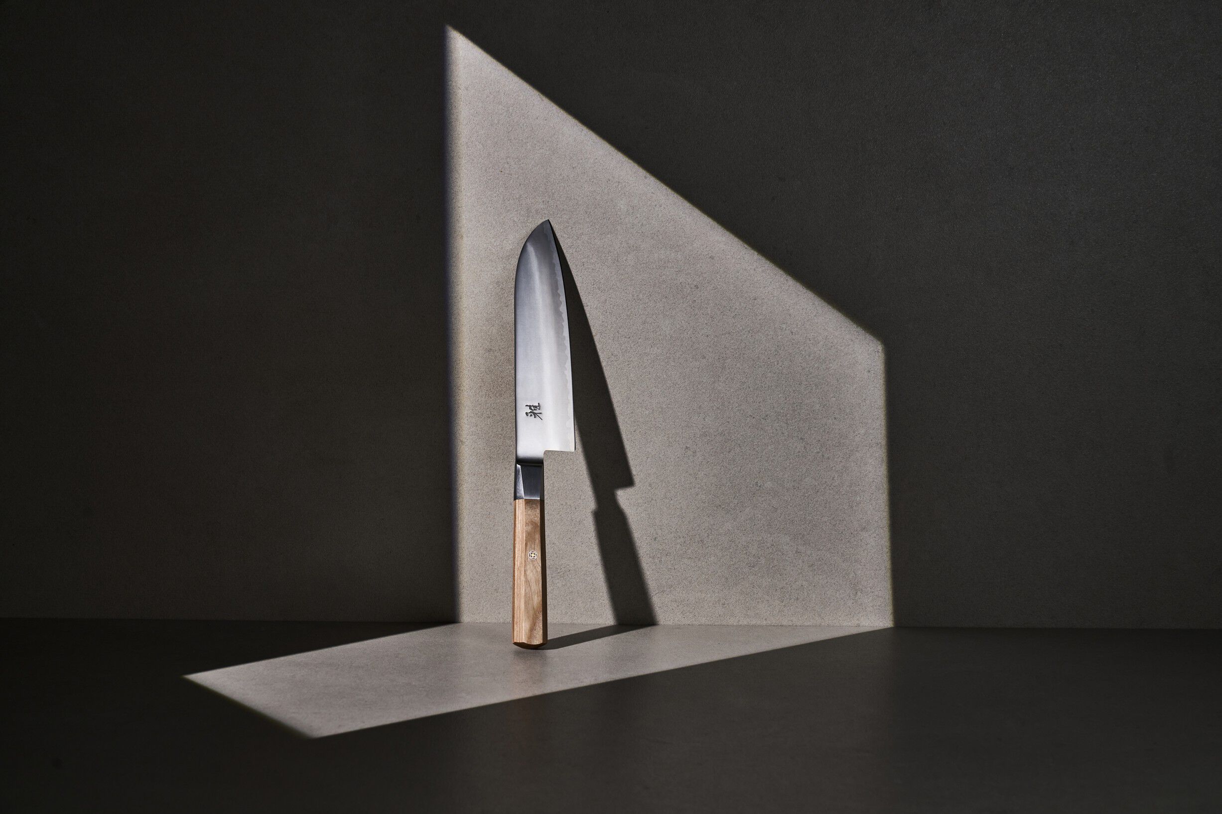 Koya Santoku Japansk kockkniv 18 cm, Beige, Fin egg