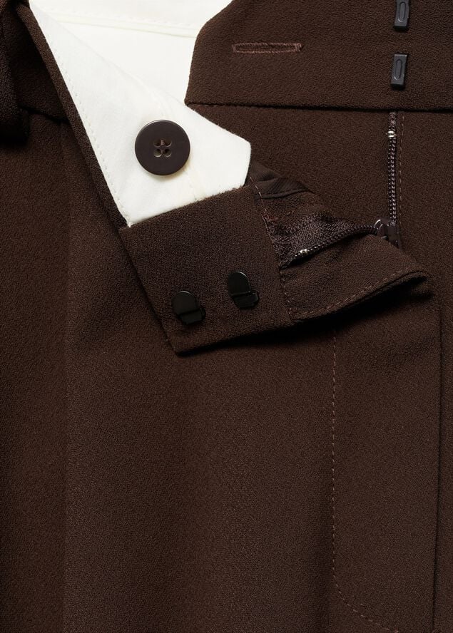 Pleat detail trousers