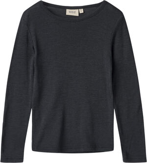Langærmet Uld T-shirt