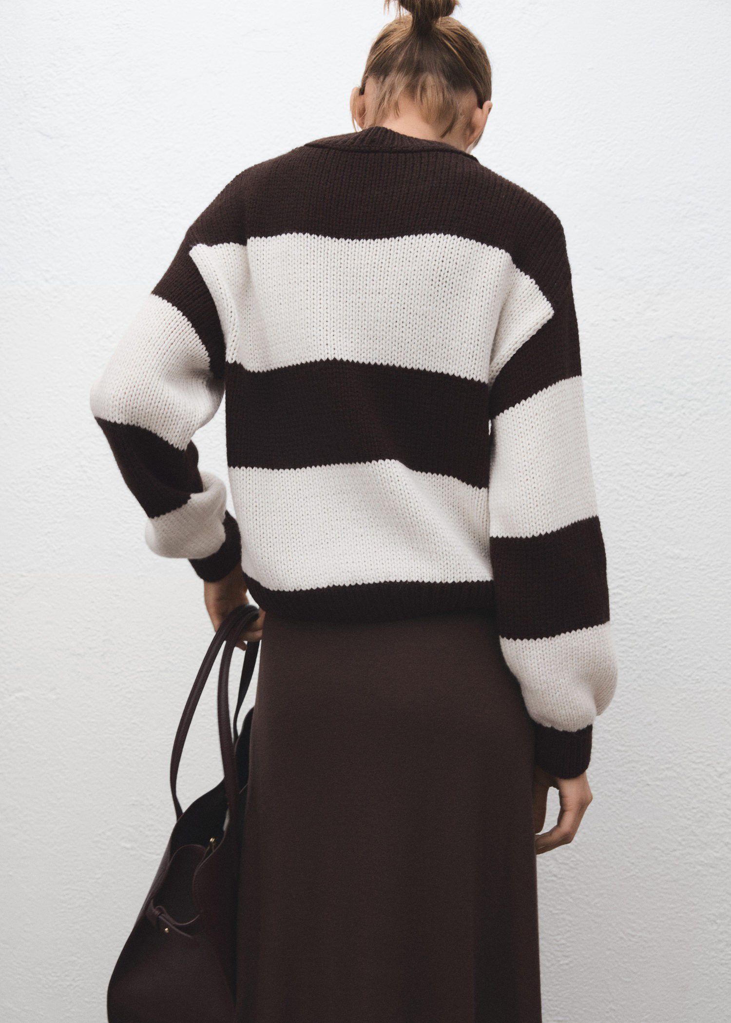 Knit striped sweater