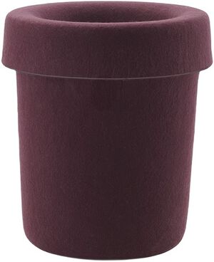 Hide Office Bin Burgundy