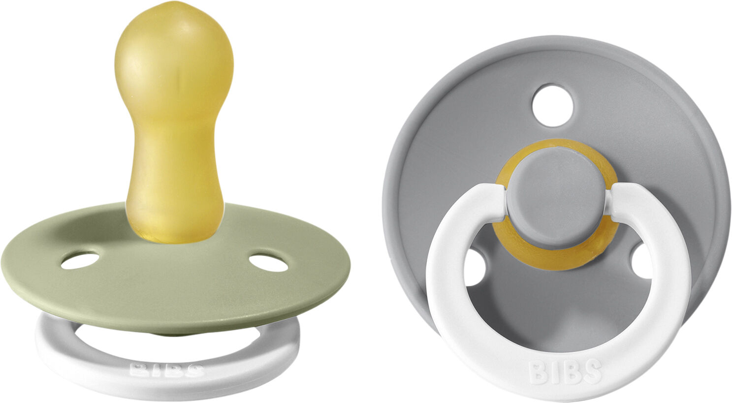 BIBS Colour 2 PACK Blush NIGHT/Vanilla NIGHT
