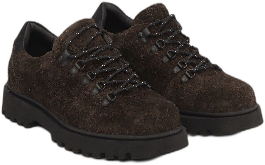 Hairy Suede Low Hiking Boot