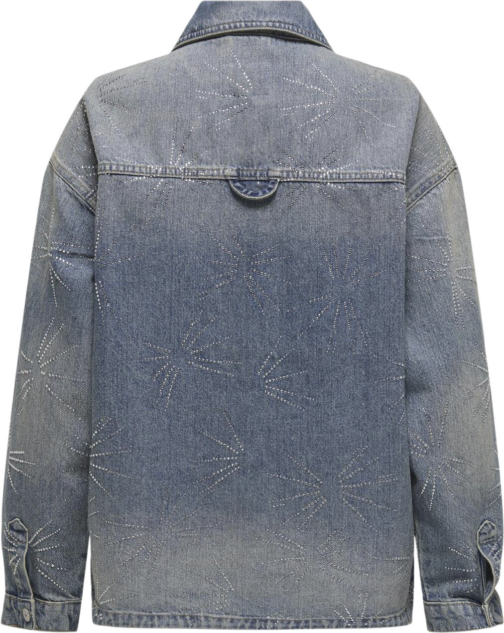 ONLEMMIE LS OVS RHINST SHIRT DNM TA