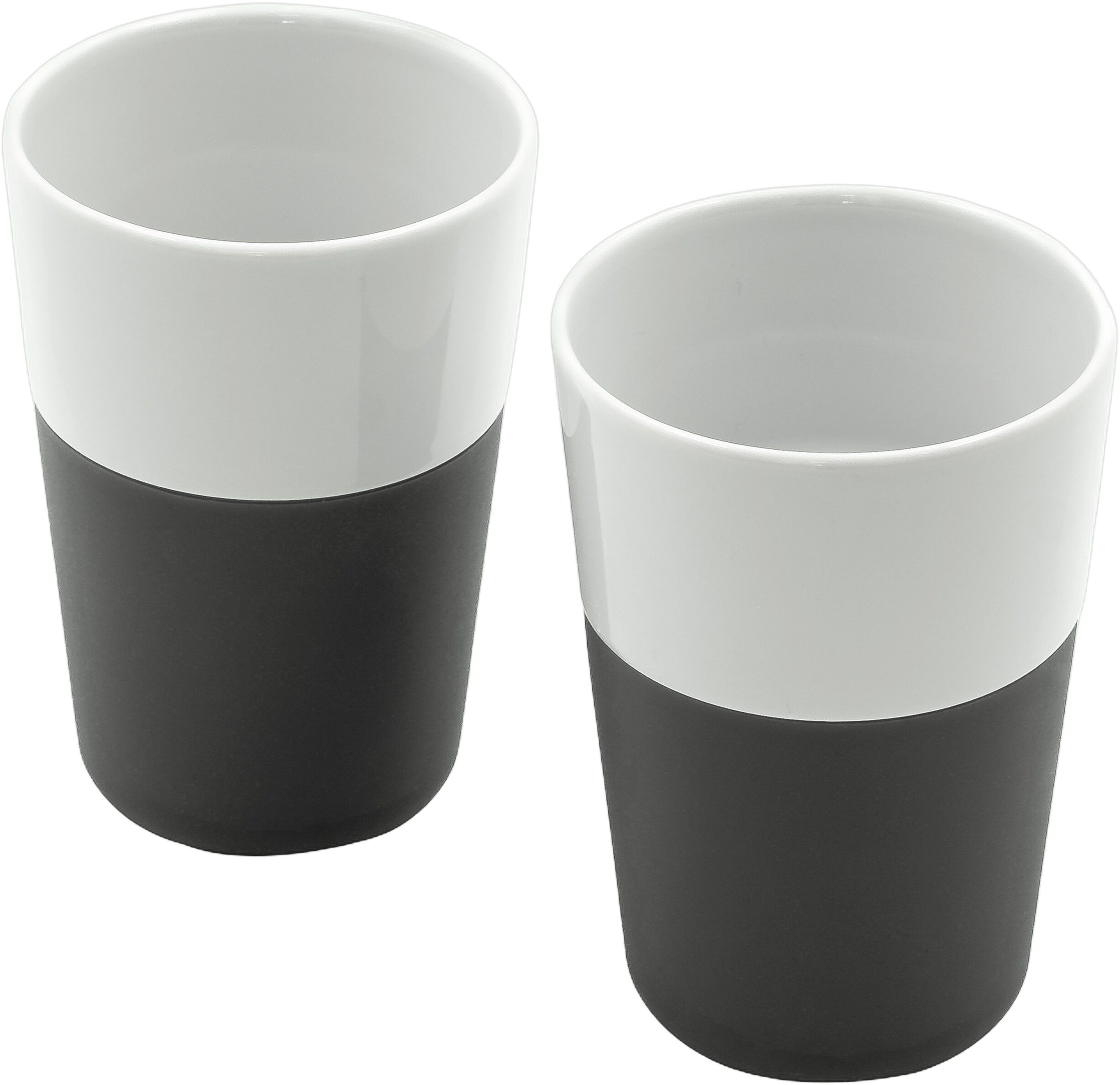 2 Cafe Latte-mugg svart