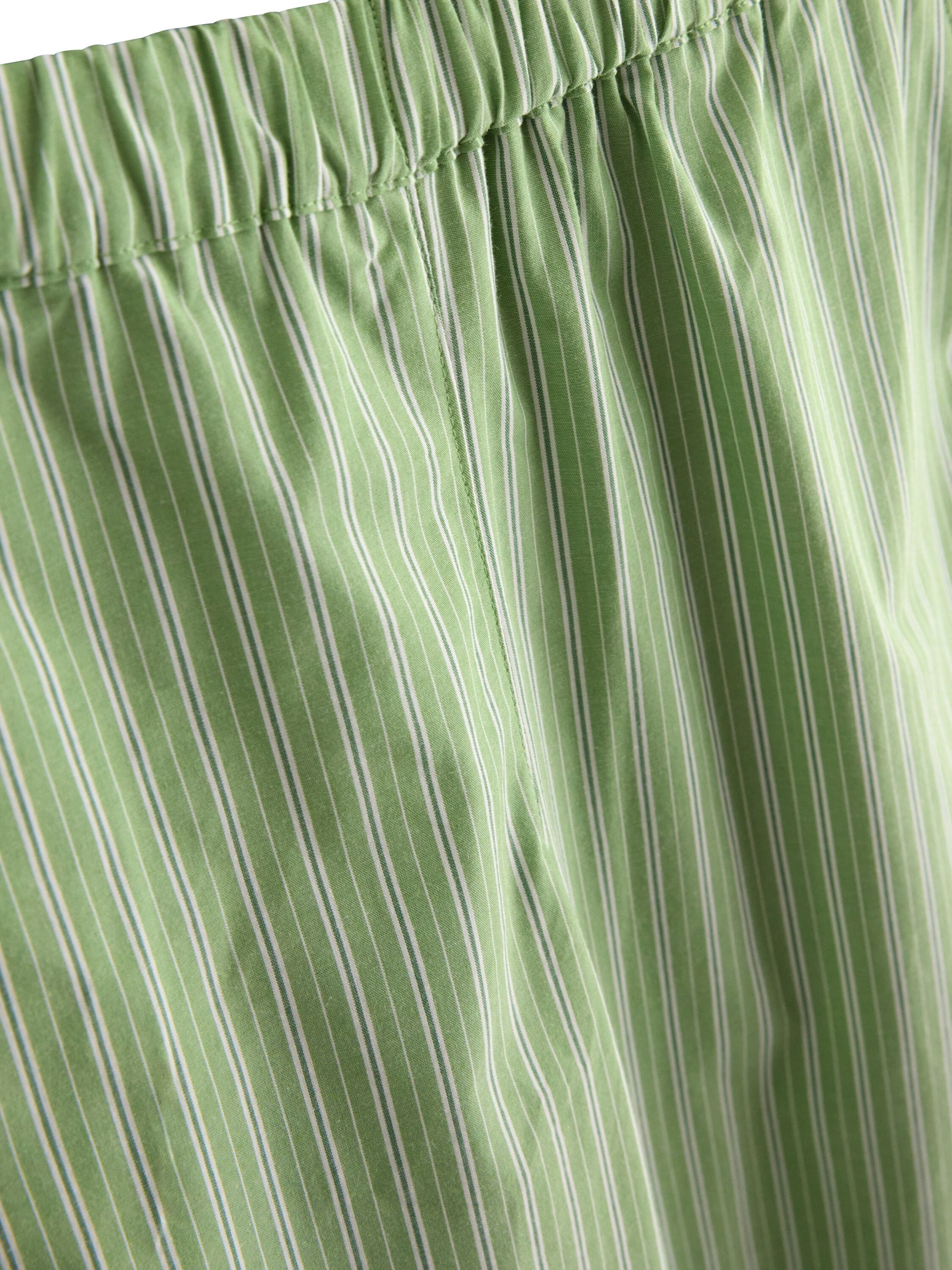 Pyjamasbyxa i bomullspoplin med avs